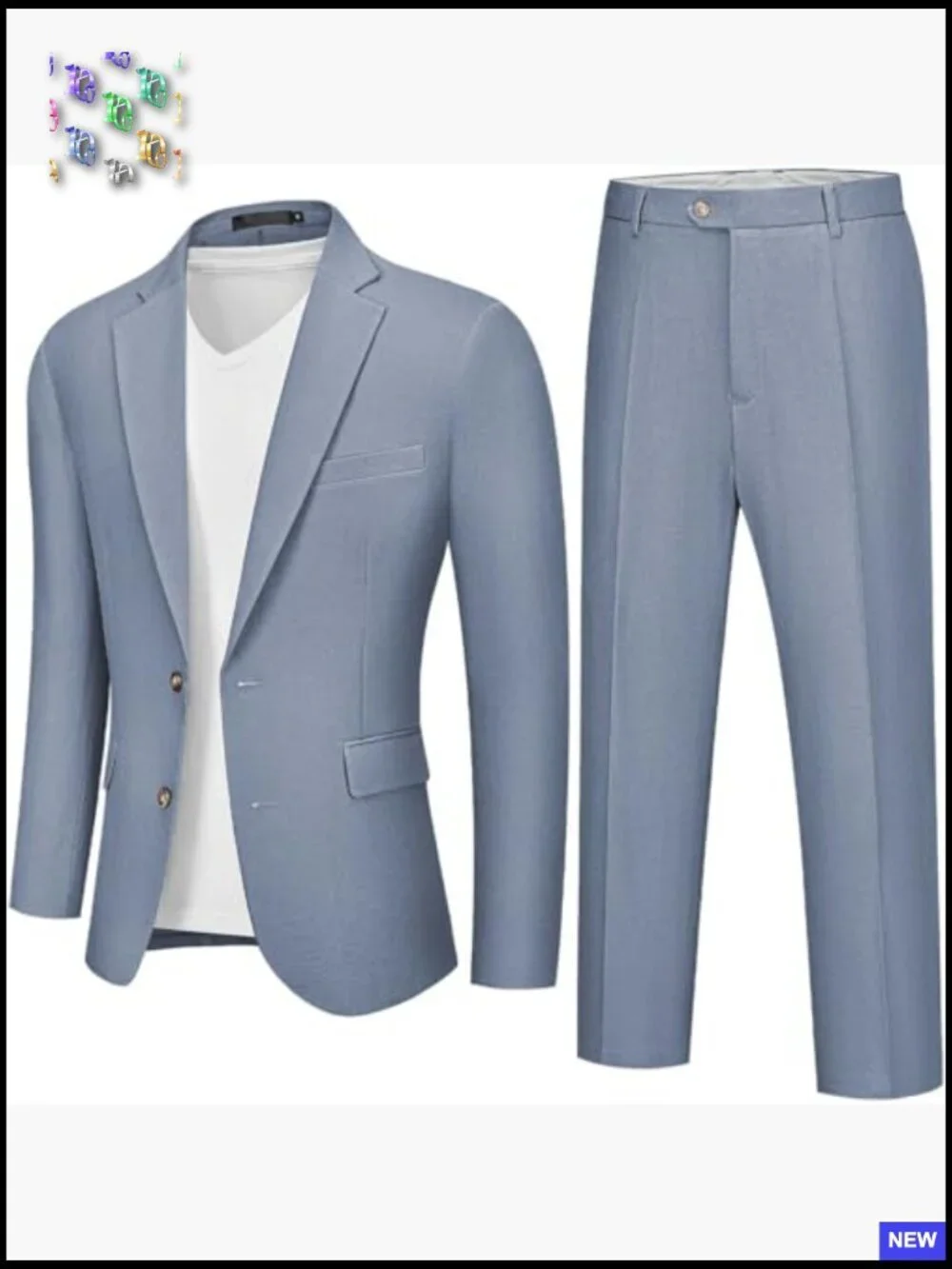 Lightweight Linen Suit Blazer Pants Set Classic Elegant Business Casual Wedding